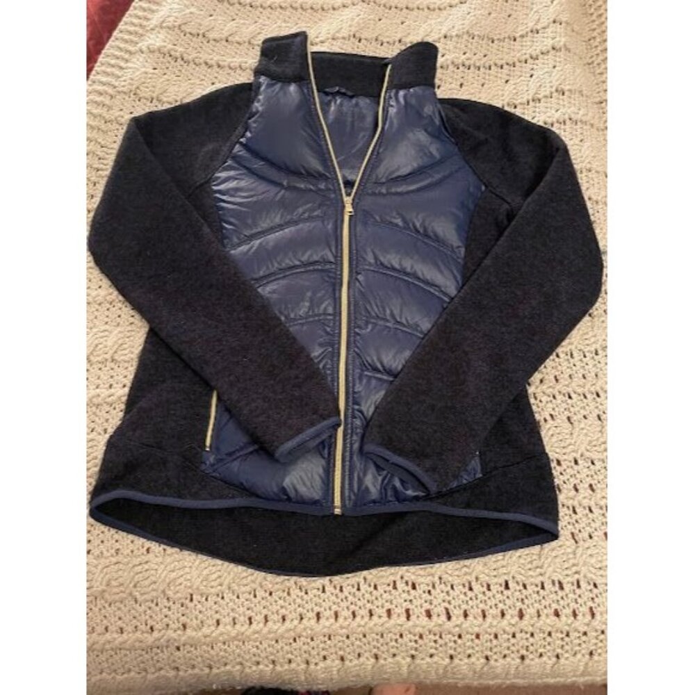 London Fog Womens Jacket S Polyester &‎ Down Navy/Black